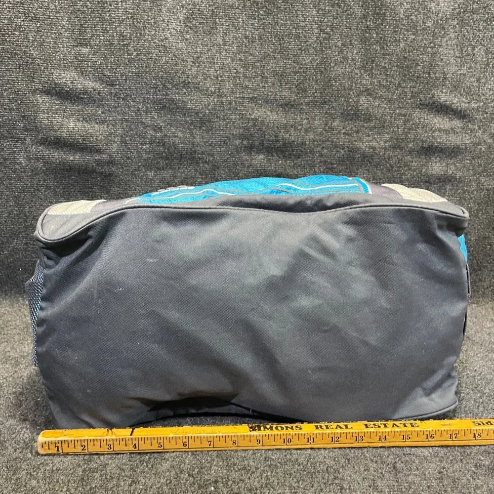 adidas Defender Small Duffle Bag Blue Grey Sports Gym Travel Gear Luggage